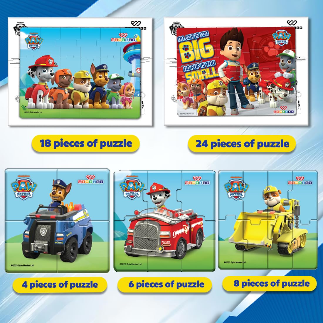 Paw Patrol 5-in-1 Magnetic Puzzle Set