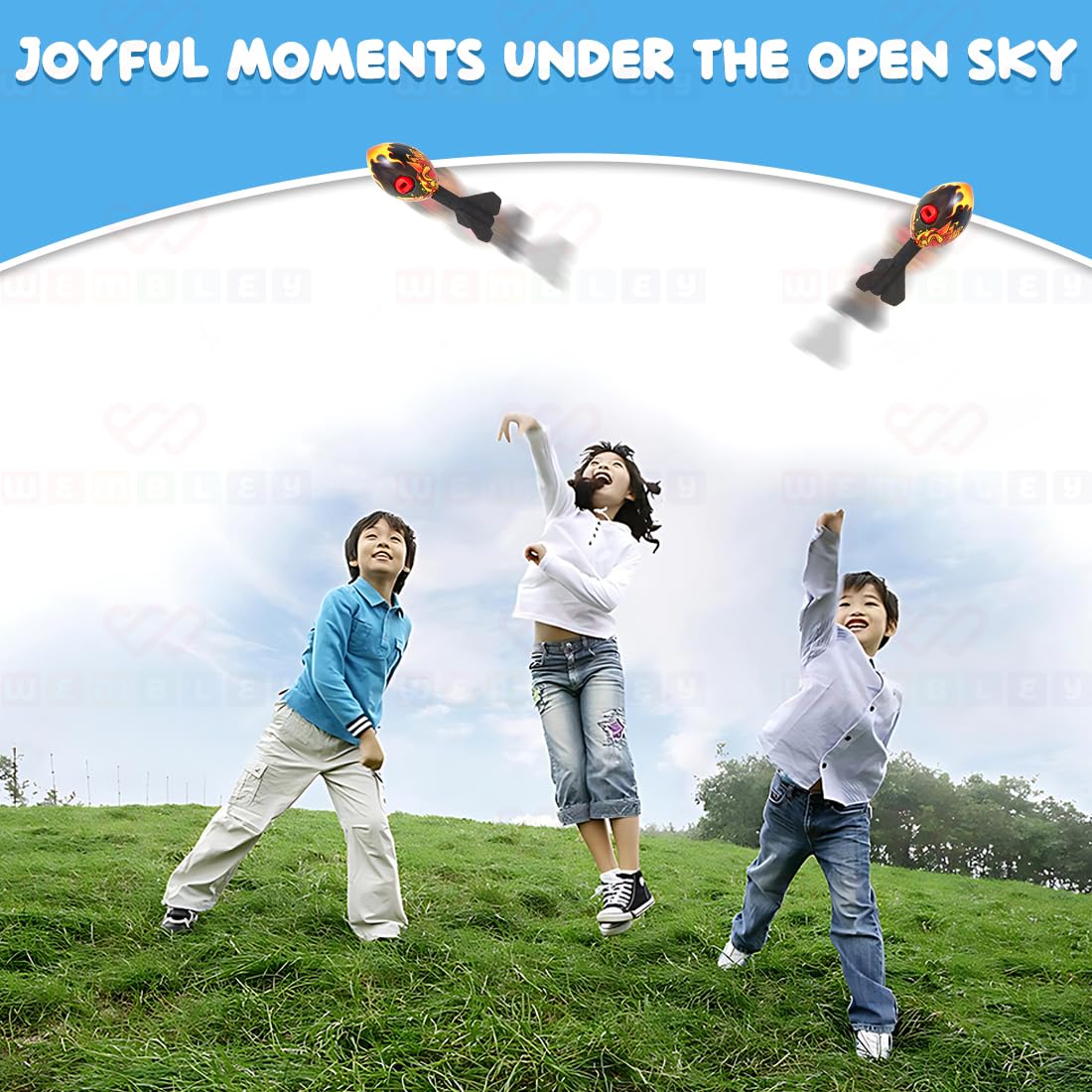 Missile Foam Rocket Toy with Whistling Sound (Black)