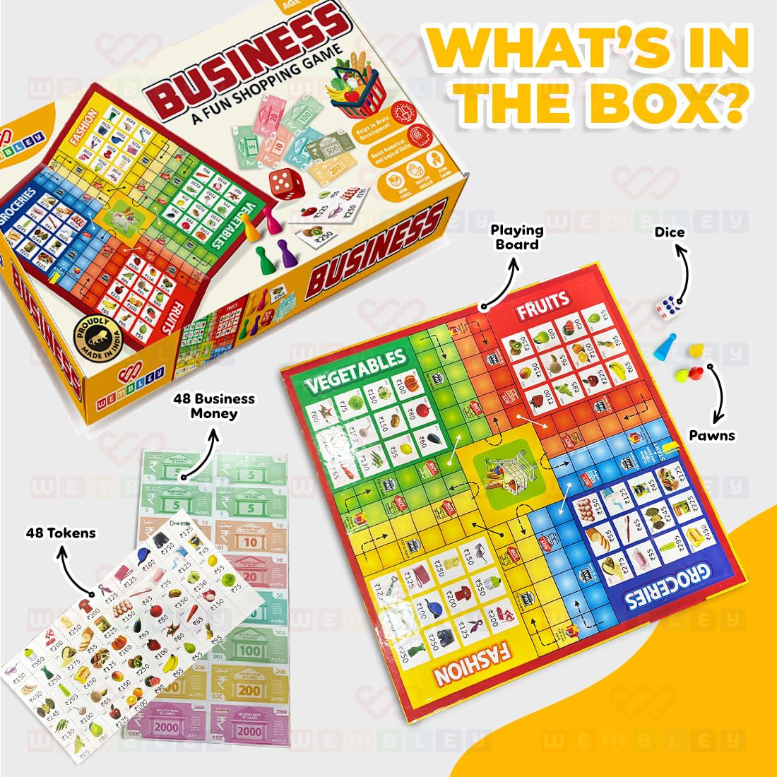 Wembley Business Board Game Set for Kids & Adults