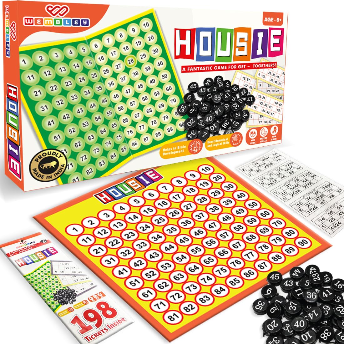 Wembley Tambola Housie Indoor Board Game for Kids