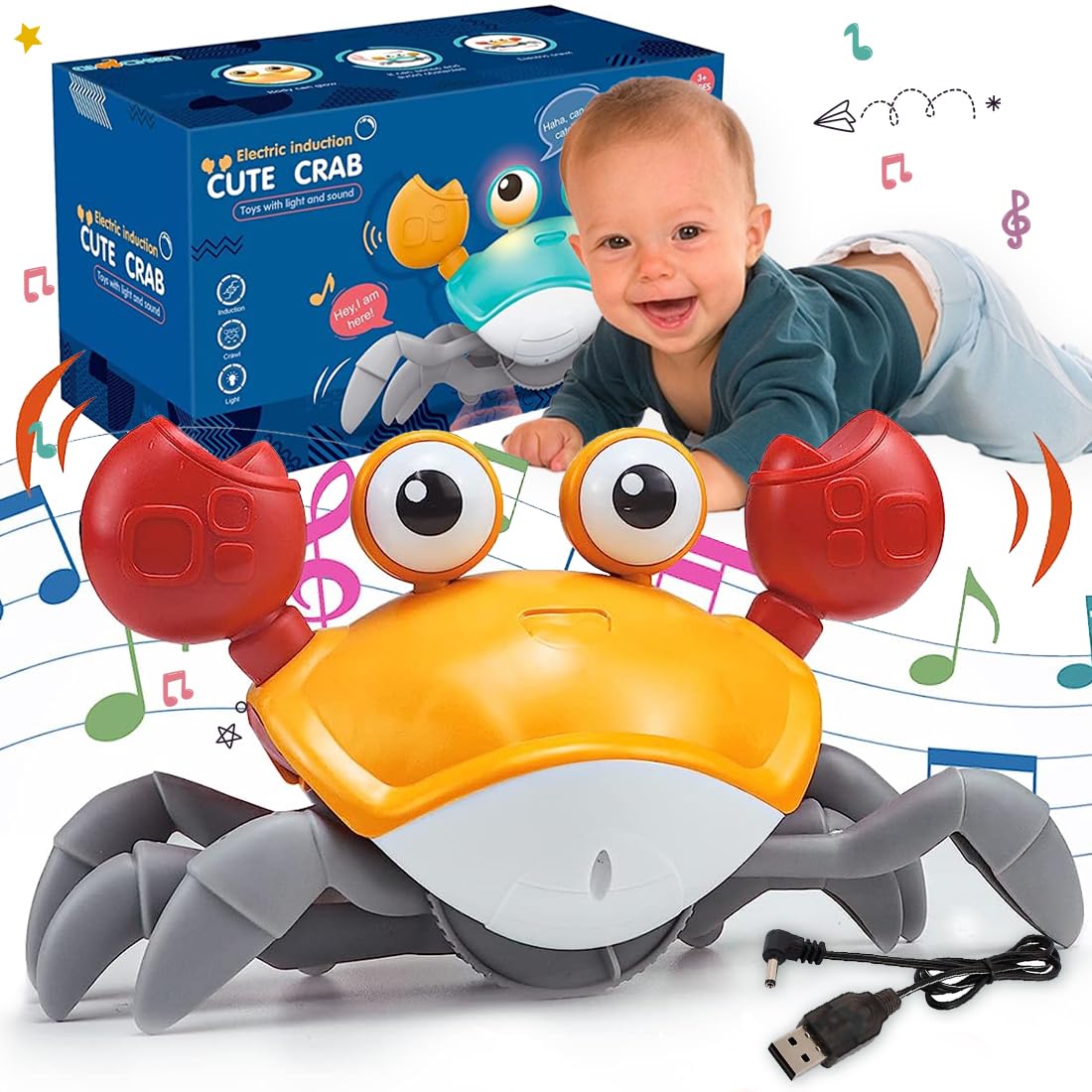 Dancing & Crawling Crab Baby Toy