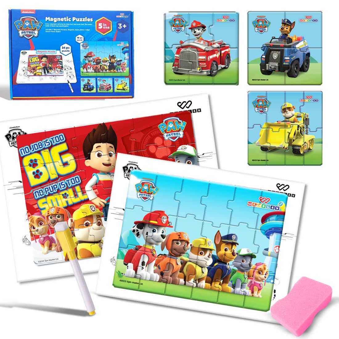 Paw Patrol 5-in-1 Magnetic Puzzle Set