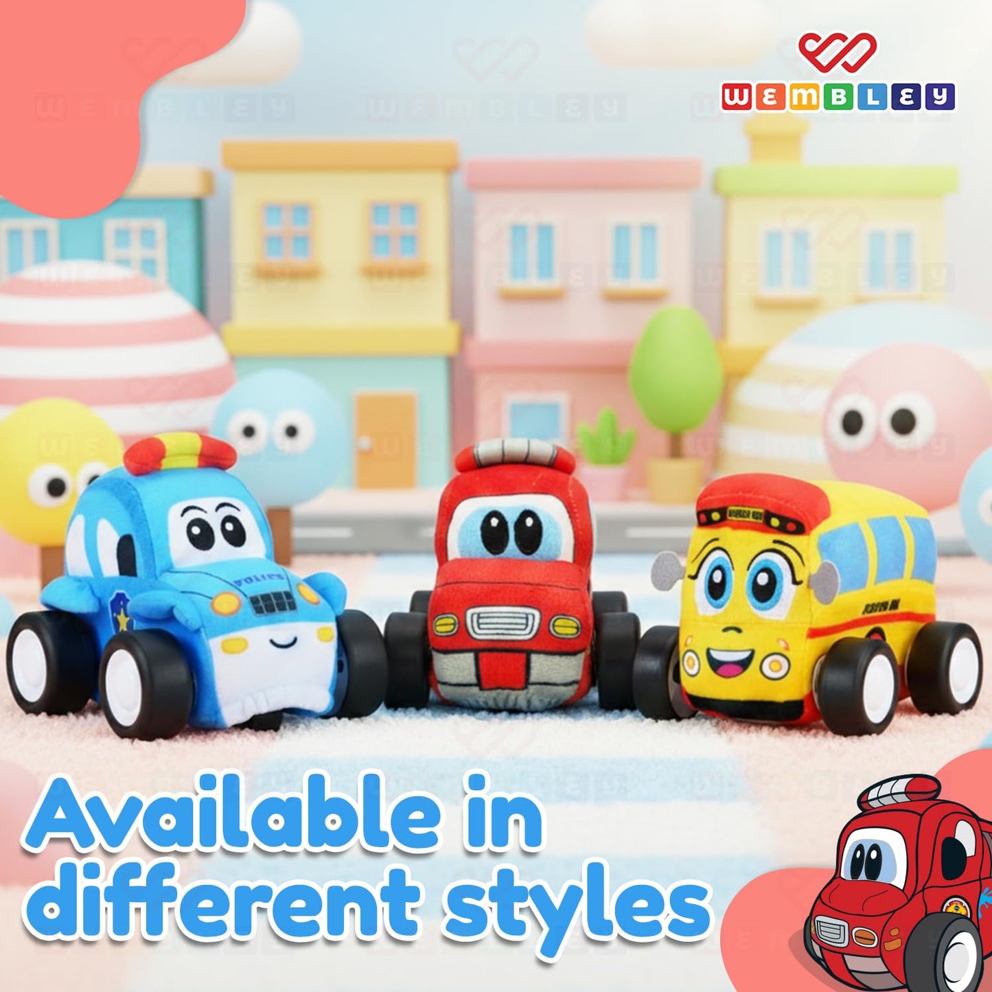 Soft Musical Fire Vehicle-Themed RC Car Toy