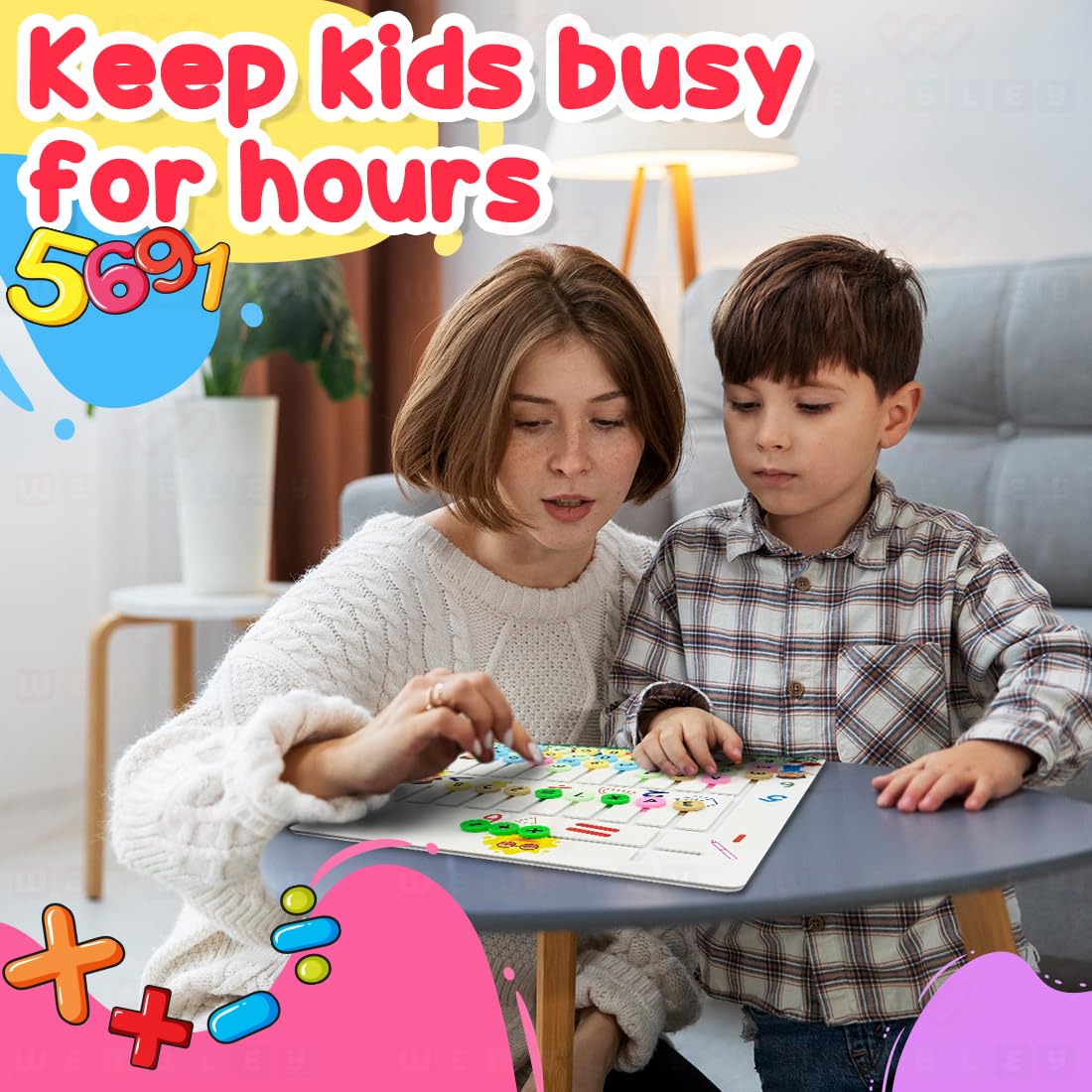 Montessori Learning Sliding Puzzle Educational Math Game