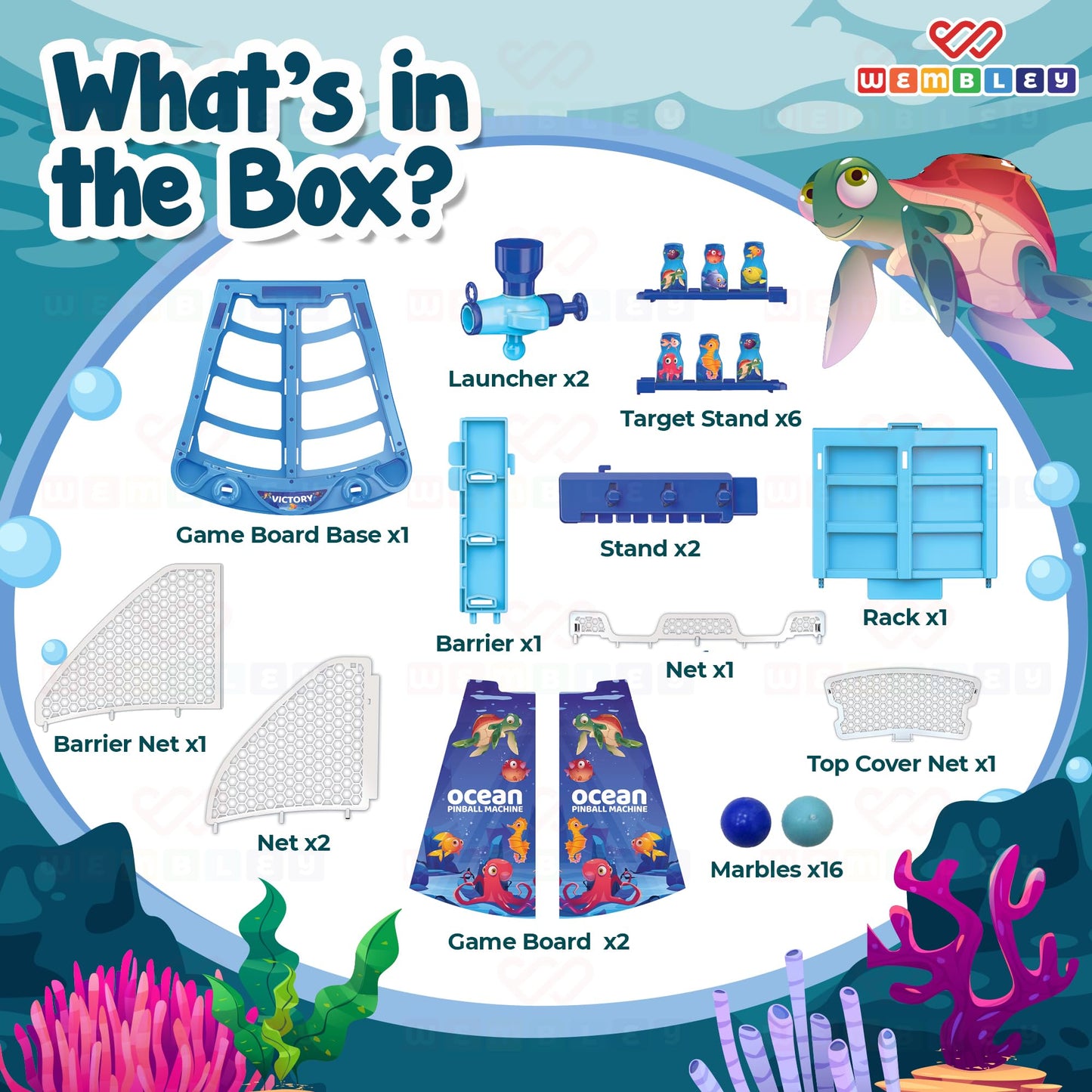Ocean Shooting Arcade Board Game for Kids
