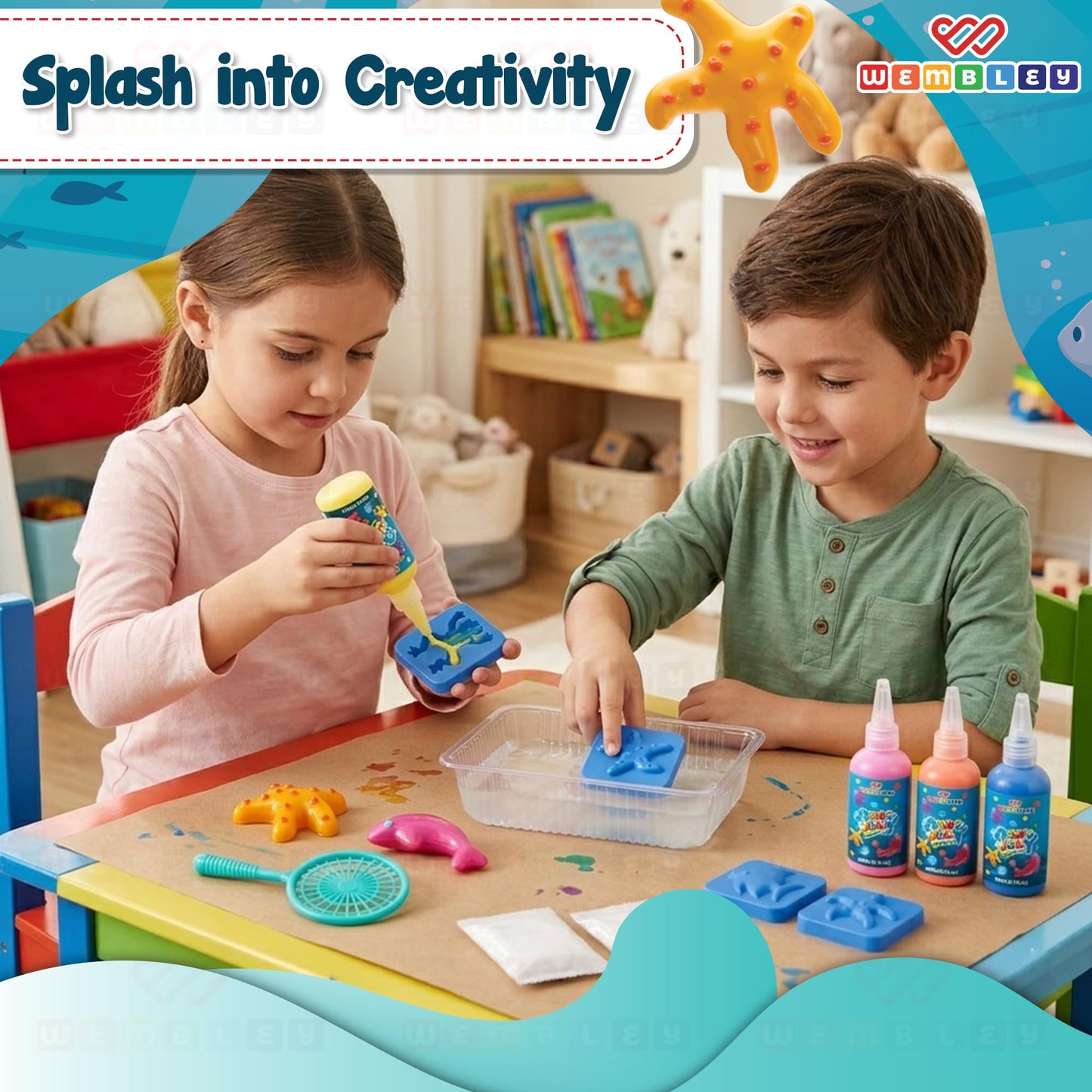 Aqua Jelly DIY Kit for Kids- Pack of 4 (60 ml)
