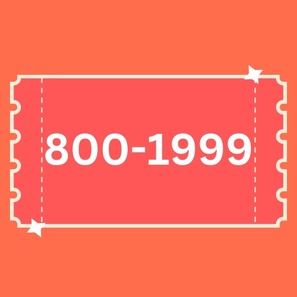 Toys between 800 to 1999