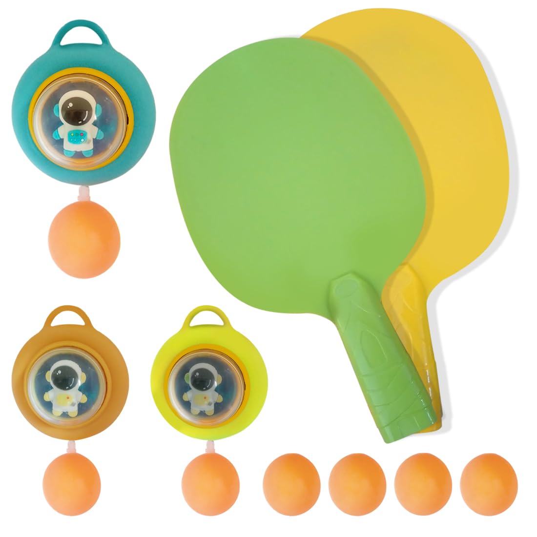 Hanging Table Tennis Indoor Playset with 2 Paddles (Multicolor, 2 Player)