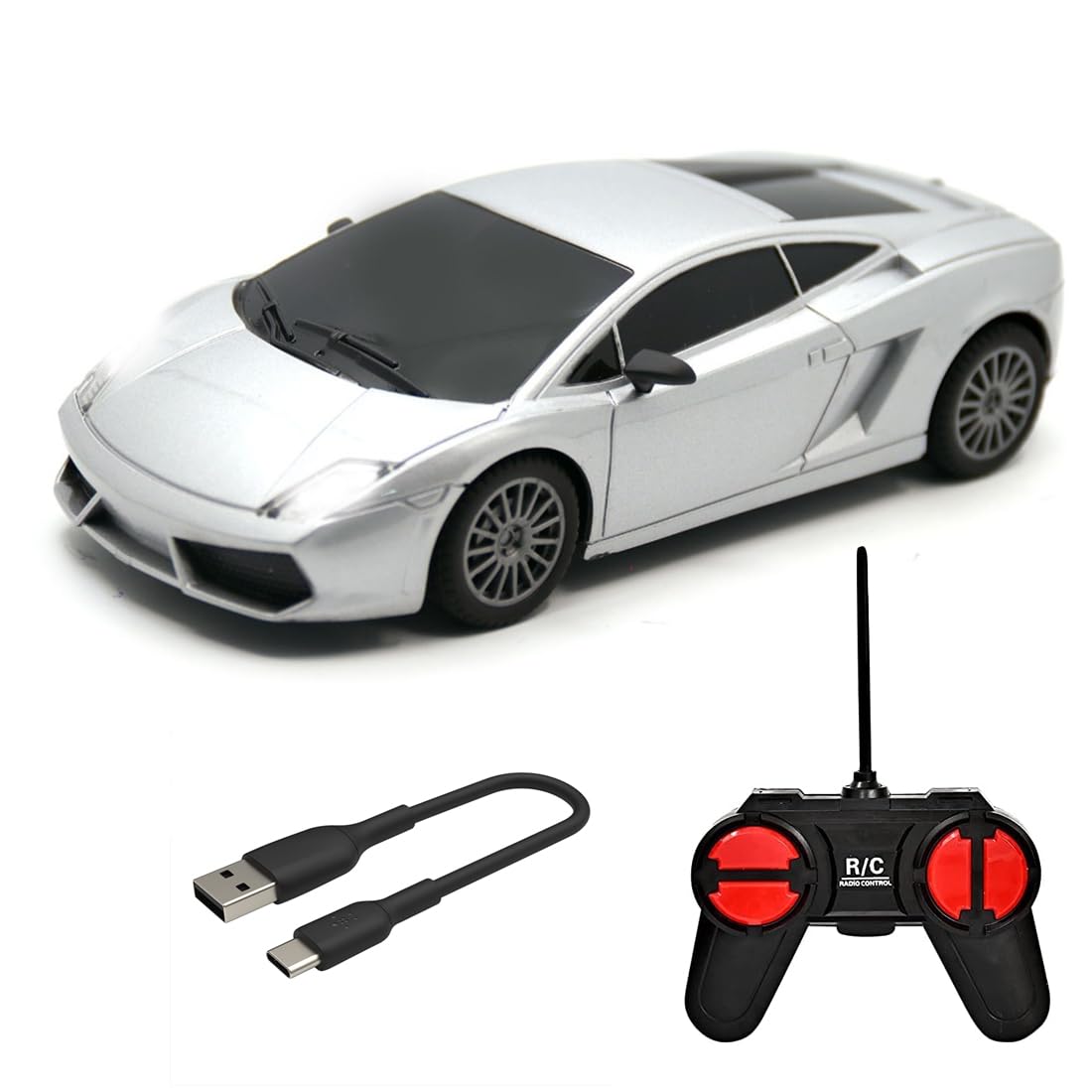 1:24 Scale Rechargeable Remote Control Car (Lamborghini)