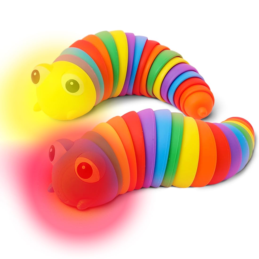 Sensory Multi-Colored Caterpillar Toy with Lights