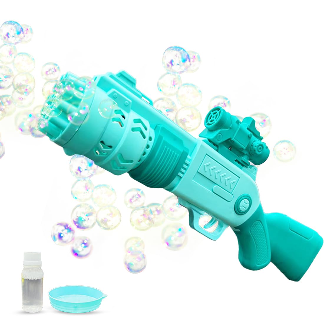 Sniper Electric Bubble Gun Machine With 19 Inlets, Lights & Music