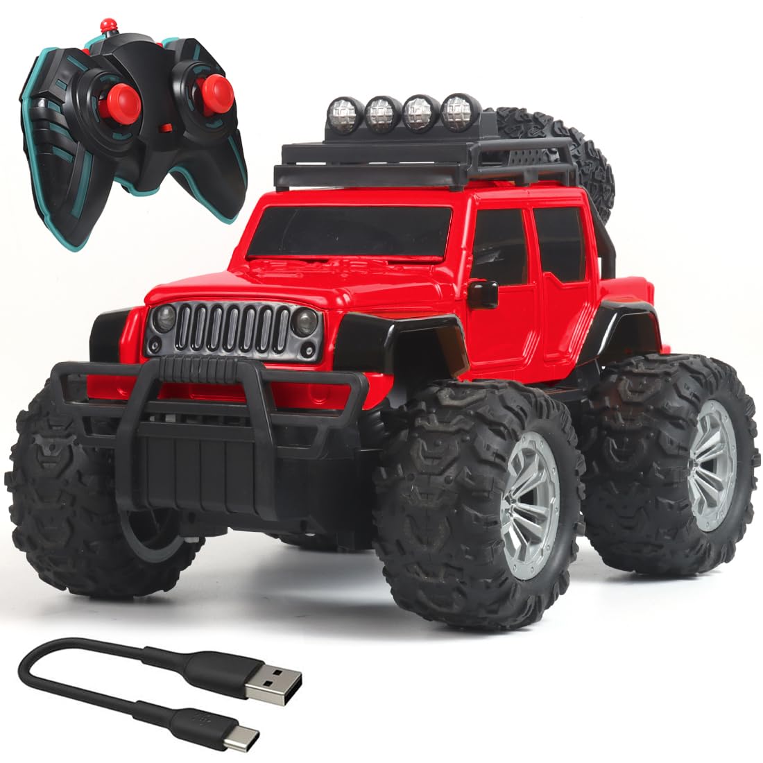 Rechargeable Remote Control Off Roader Car (Adventure Jeep)
