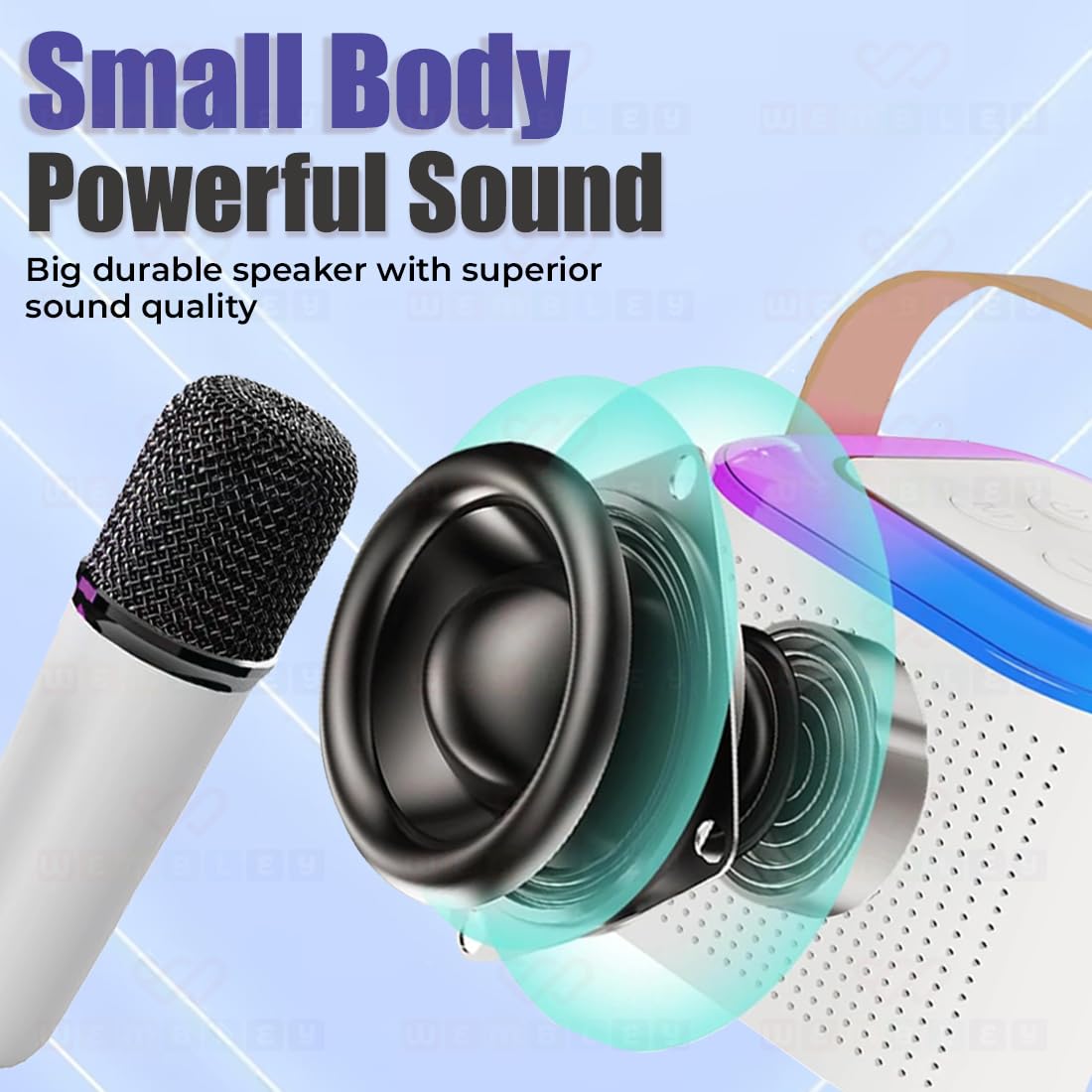 Wireless Karaoke Set with Mic & Speaker (Bucket)
