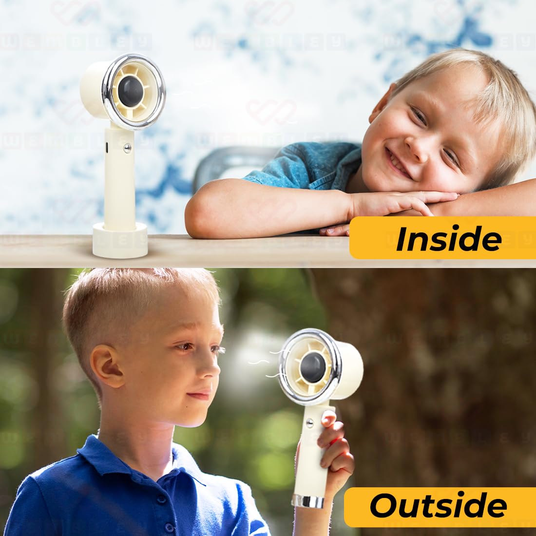 Rechargeable Mini Handheld & Desktop Fan