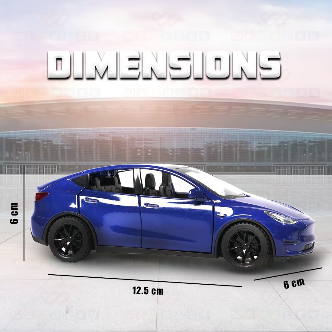 Metal Pull Back Toy Die-cast Model Car (Tesla)