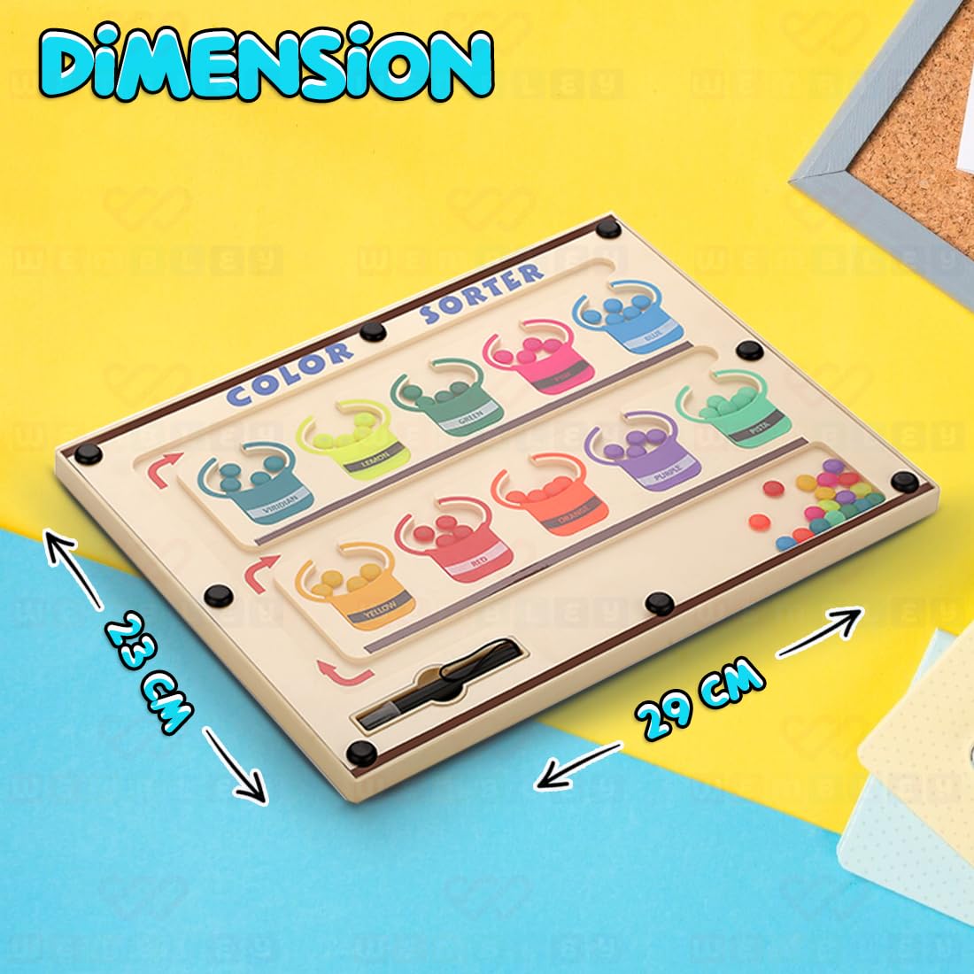 Magnetic Color Sorting Montessori Toys for 2+ Years