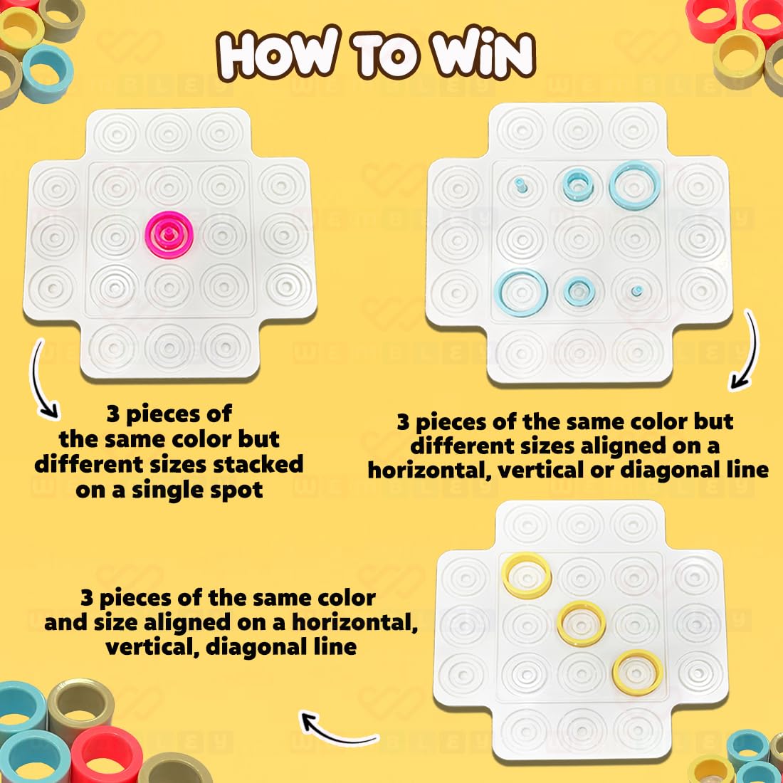 Trip Trap Strategy Indoor Board Game for Kids & Adults