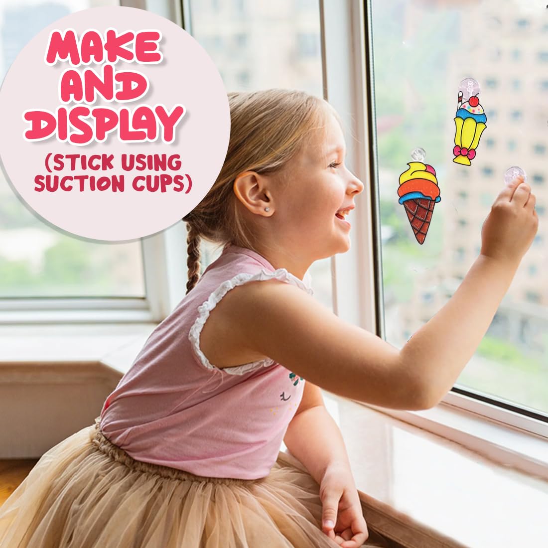 DIY 3D Window Art Glass Painting Set (Dessert)