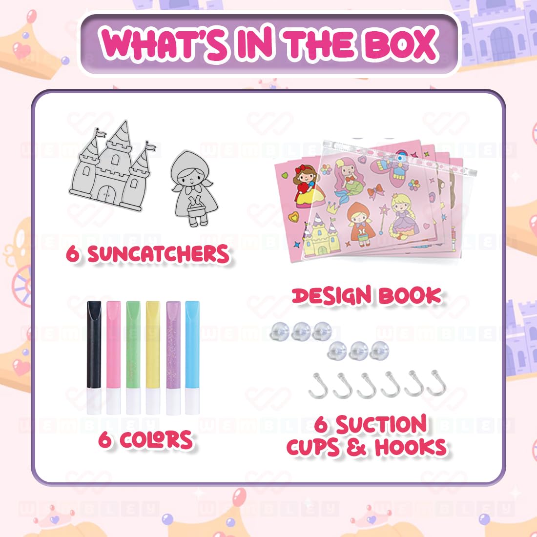 DIY 3D Window Art Glass Painting Set (Princess)