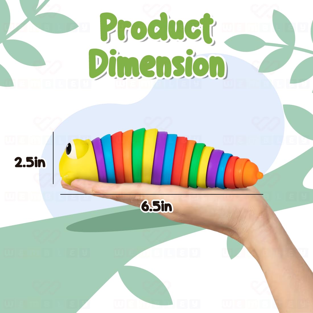 Sensory Multi-Colored Caterpillar Toy with Lights