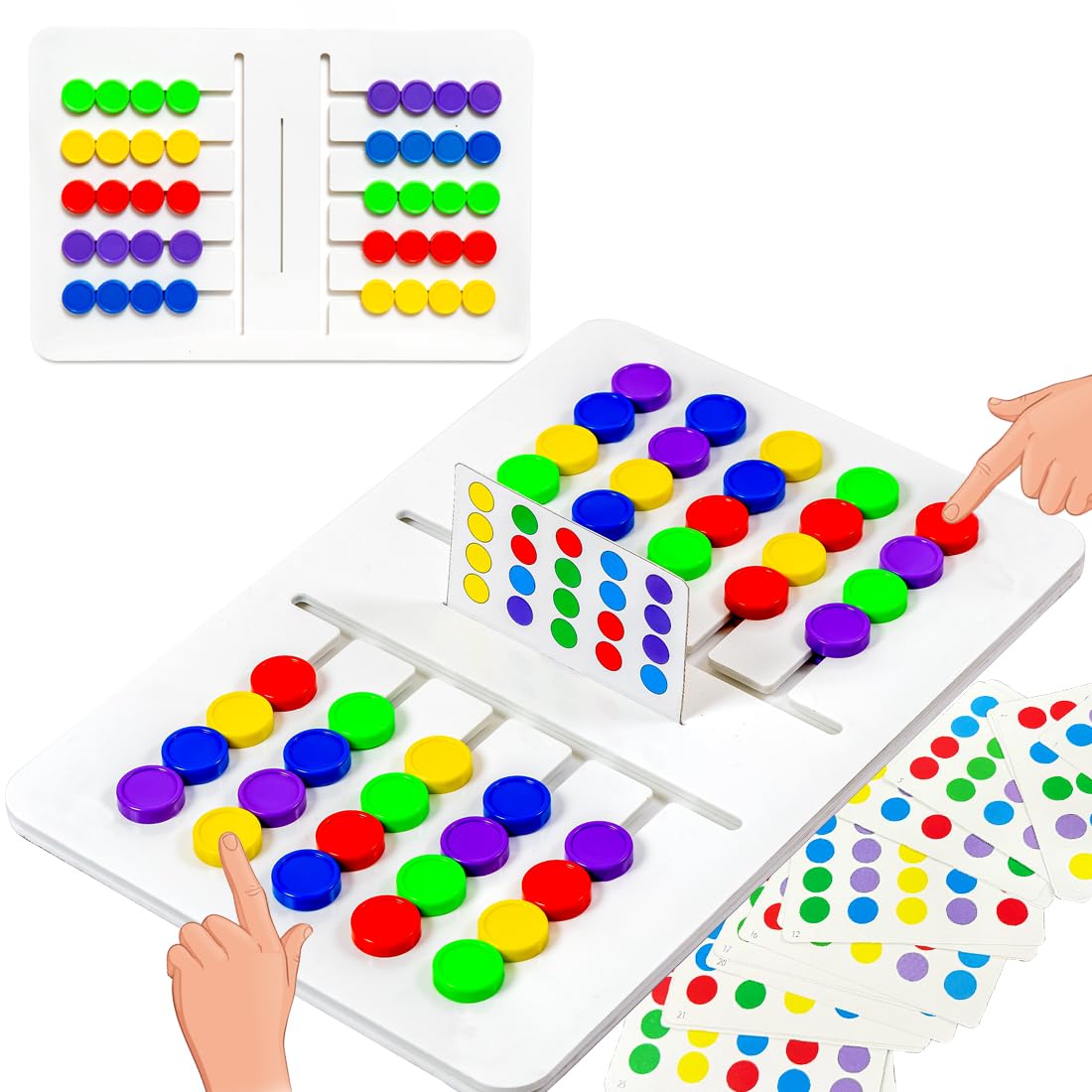 Montessori Sliding Educational Color Matching Activity Set for Kids