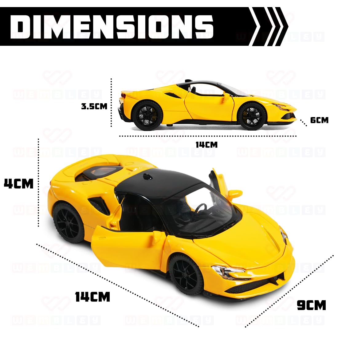 Metal Pull Back Toy Die-cast Model Car (Ferrari)