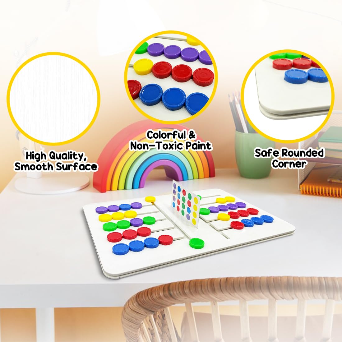Montessori Sliding Educational Color Matching Activity Set for Kids