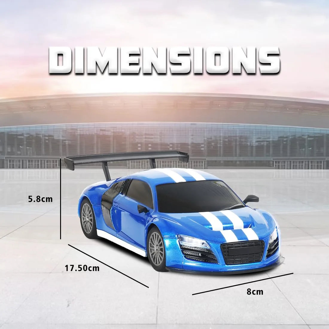 Rechargeable 1:24 Scale Remote Control Car (Audi)