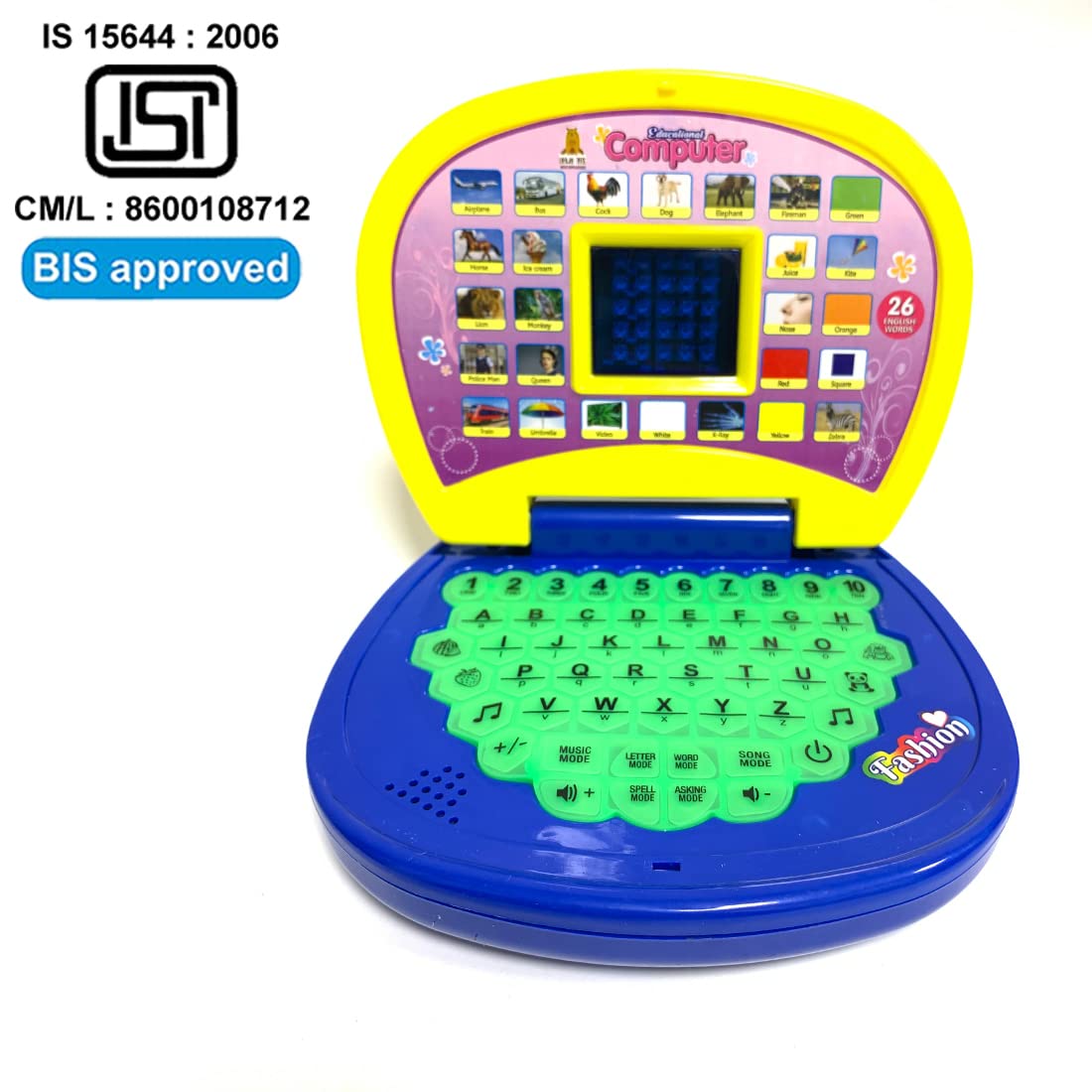 Educational Kids Laptop for Baby (Blue & Yellow)