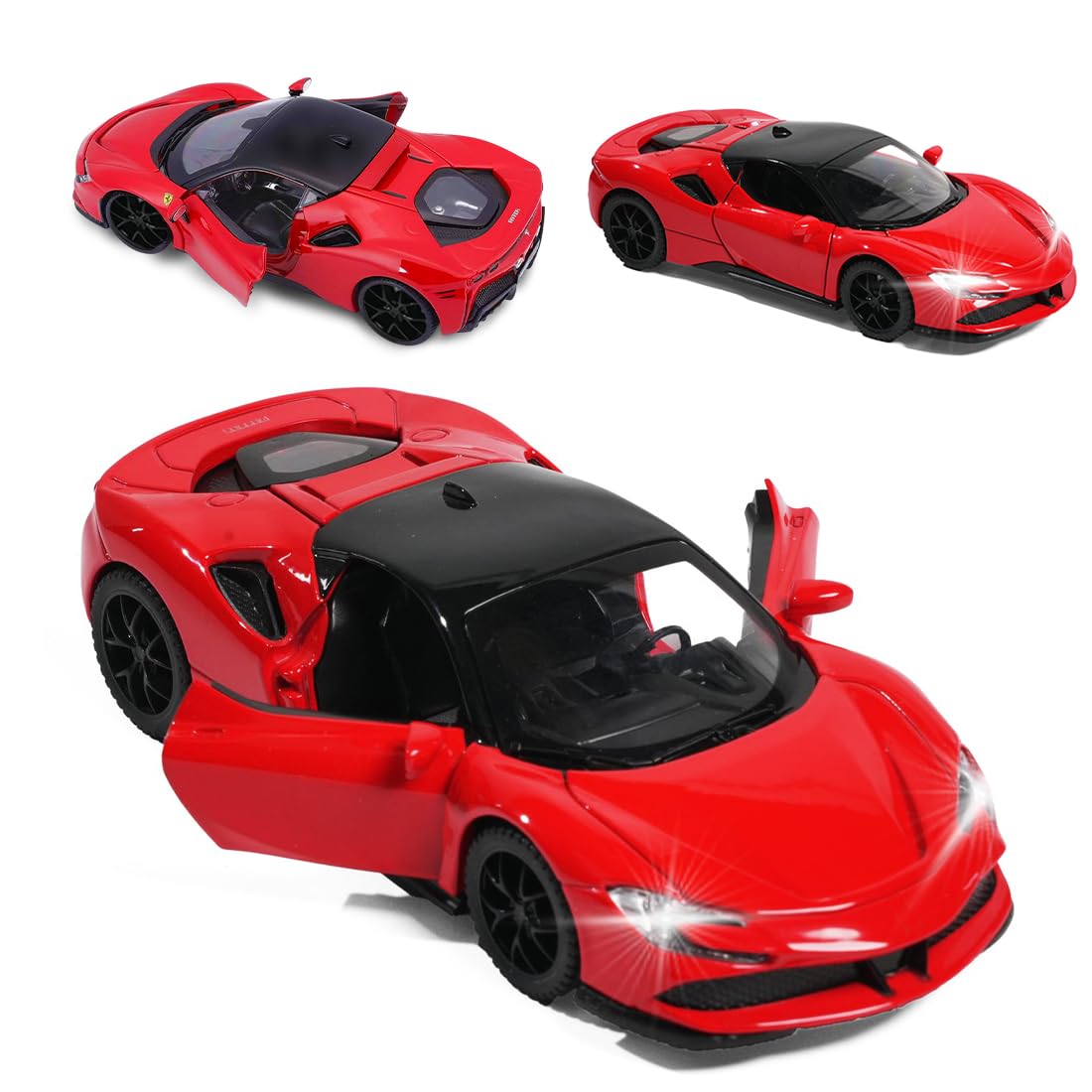 Metal Pull Back Toy Die-cast Model Car (Ferrari)