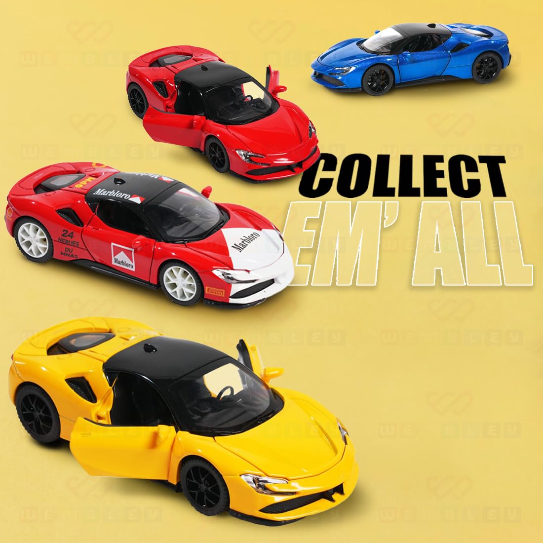 Metal Pull Back Toy Die-cast Model Car (Ferrari)