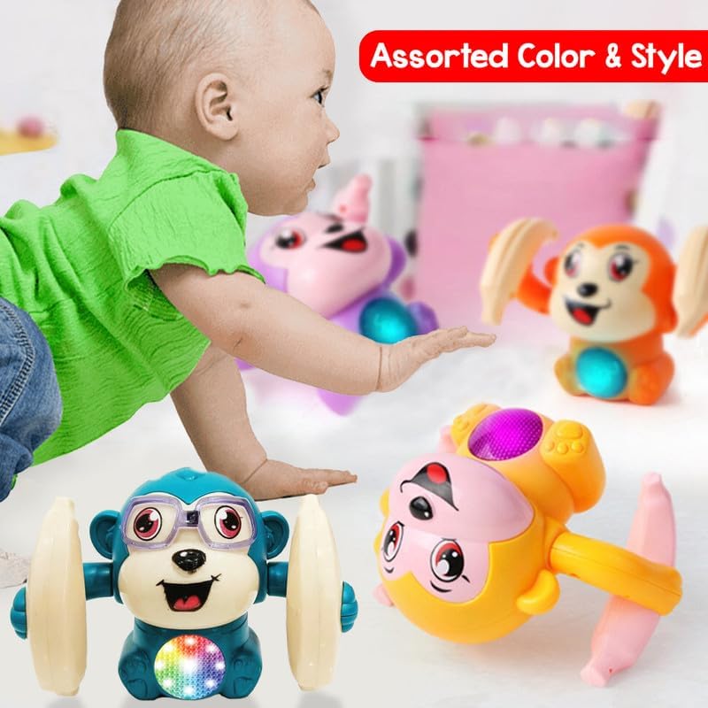 Dancing & Rolling Monkey Musical Baby Toy