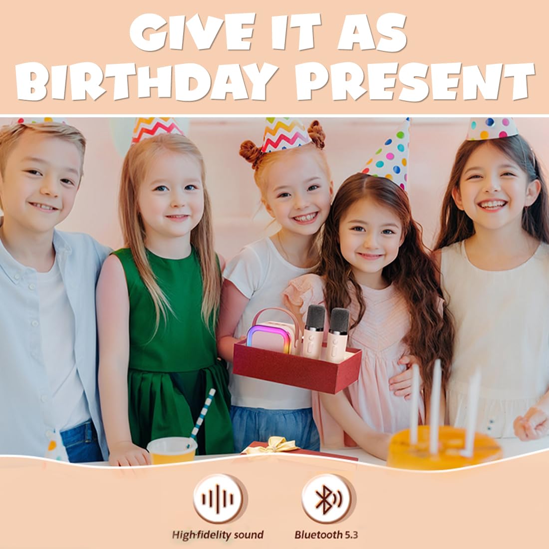 Wireless Karaoke Set with Mic & Speaker (Modern)