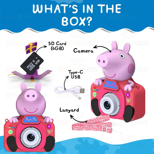 Peppa Pig Digital Camera with Video Recorder for Kids (Pink)