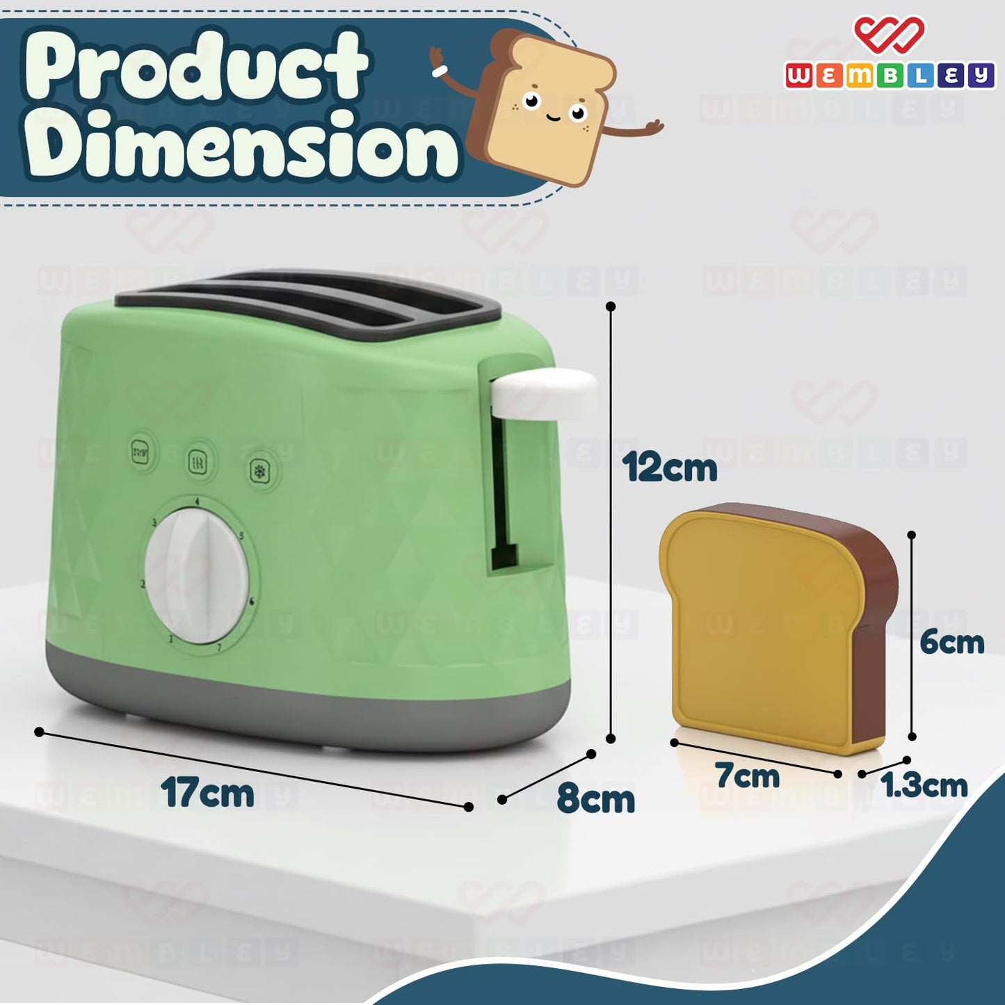 Mini Chef’s Corner Pop Up Toaster Pretend Play Kitchen Set