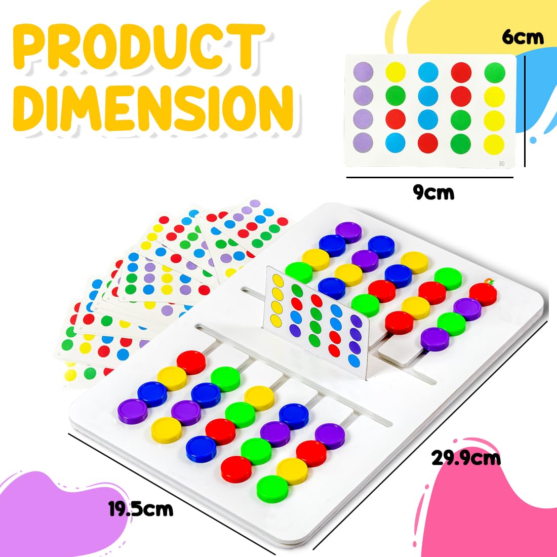 Montessori Sliding Educational Color Matching Activity Set for Kids