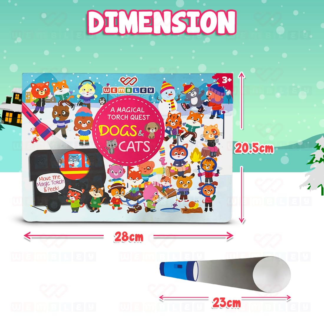 A Magical Torch Quest, Preschool Activity Search & Find Book (Cats & Dogs Themed)