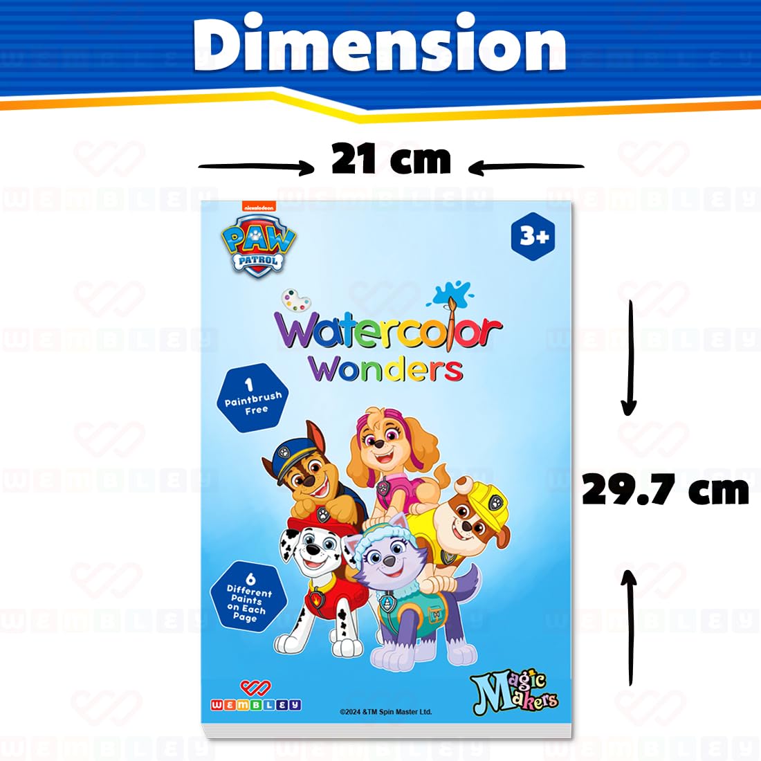 Paw Patrol Watercolor Painting Book