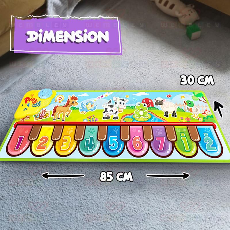 Musical Piano Mat with Animal Sounds & Music (Animal)