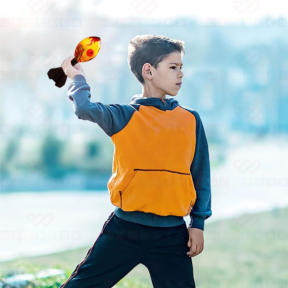 Missile Foam Rocket Toy with Whistling Sound (Yellow)