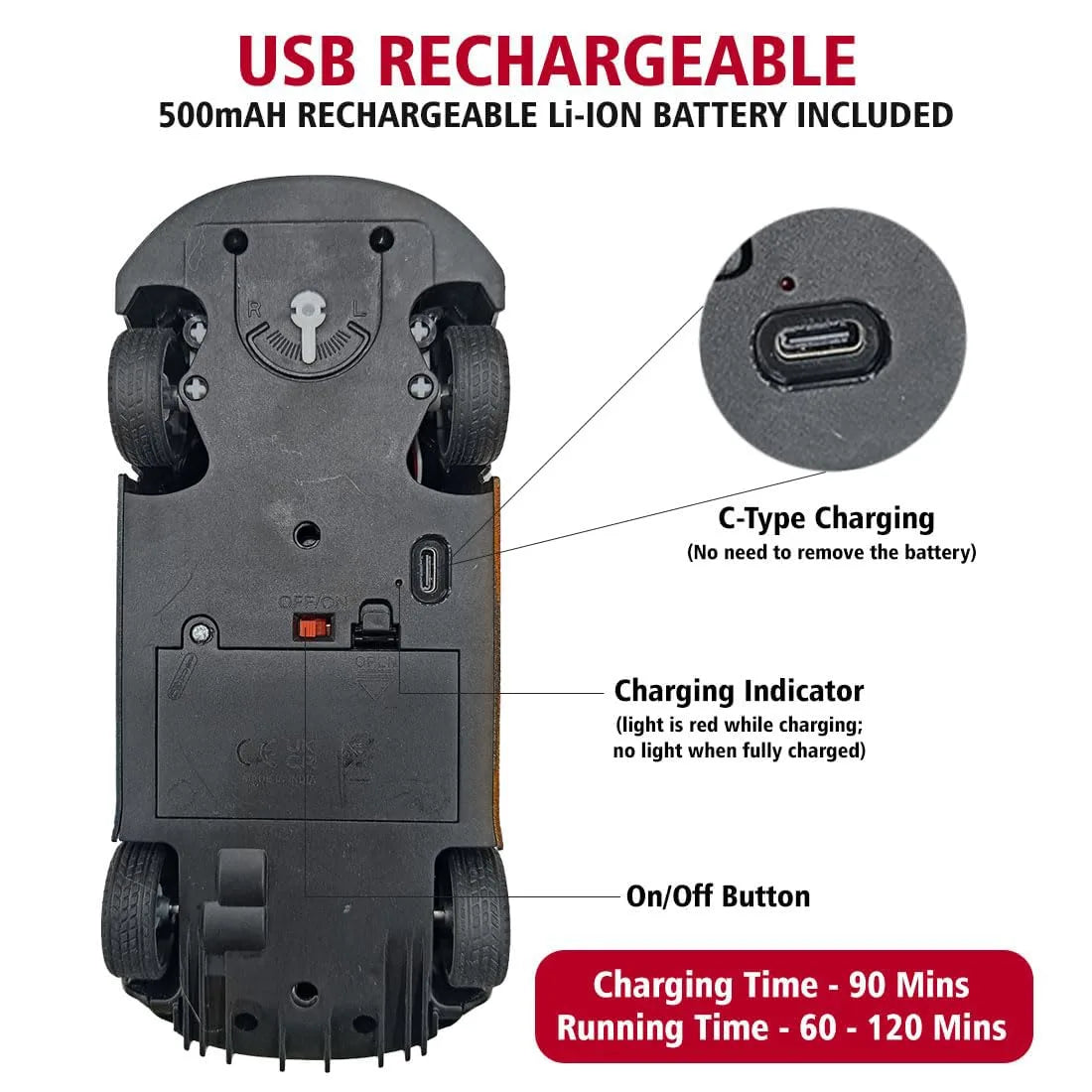 Rechargeable 1:24 Scale Remote Control Car (Audi)