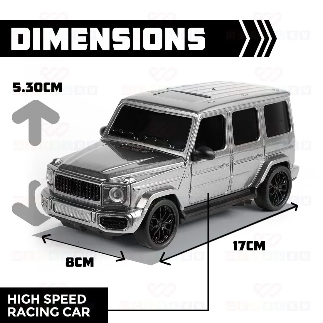 Rechargeable Remote Control RC Toy Car (G Wagon)
