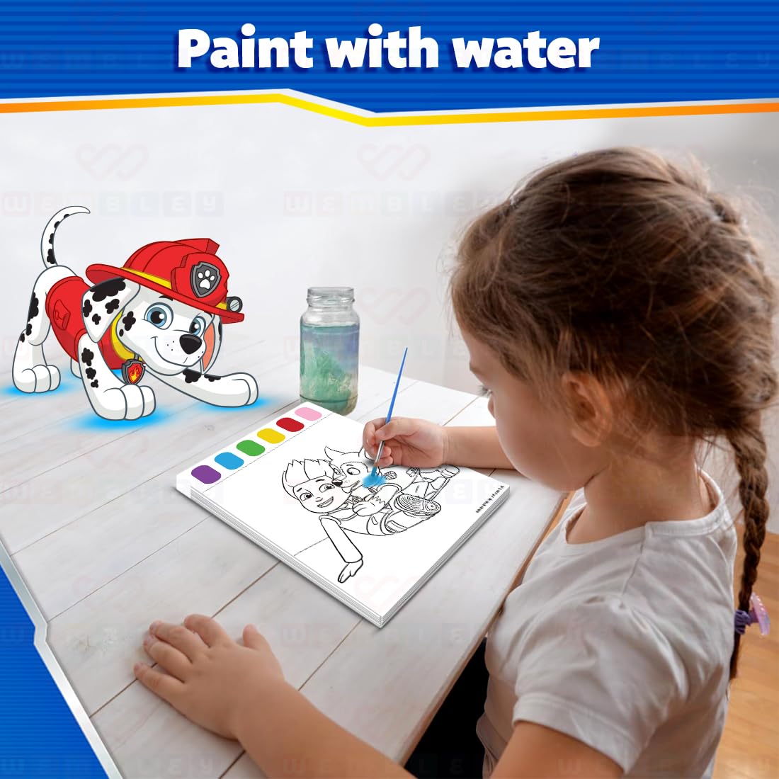 Paw Patrol Watercolor Painting Book