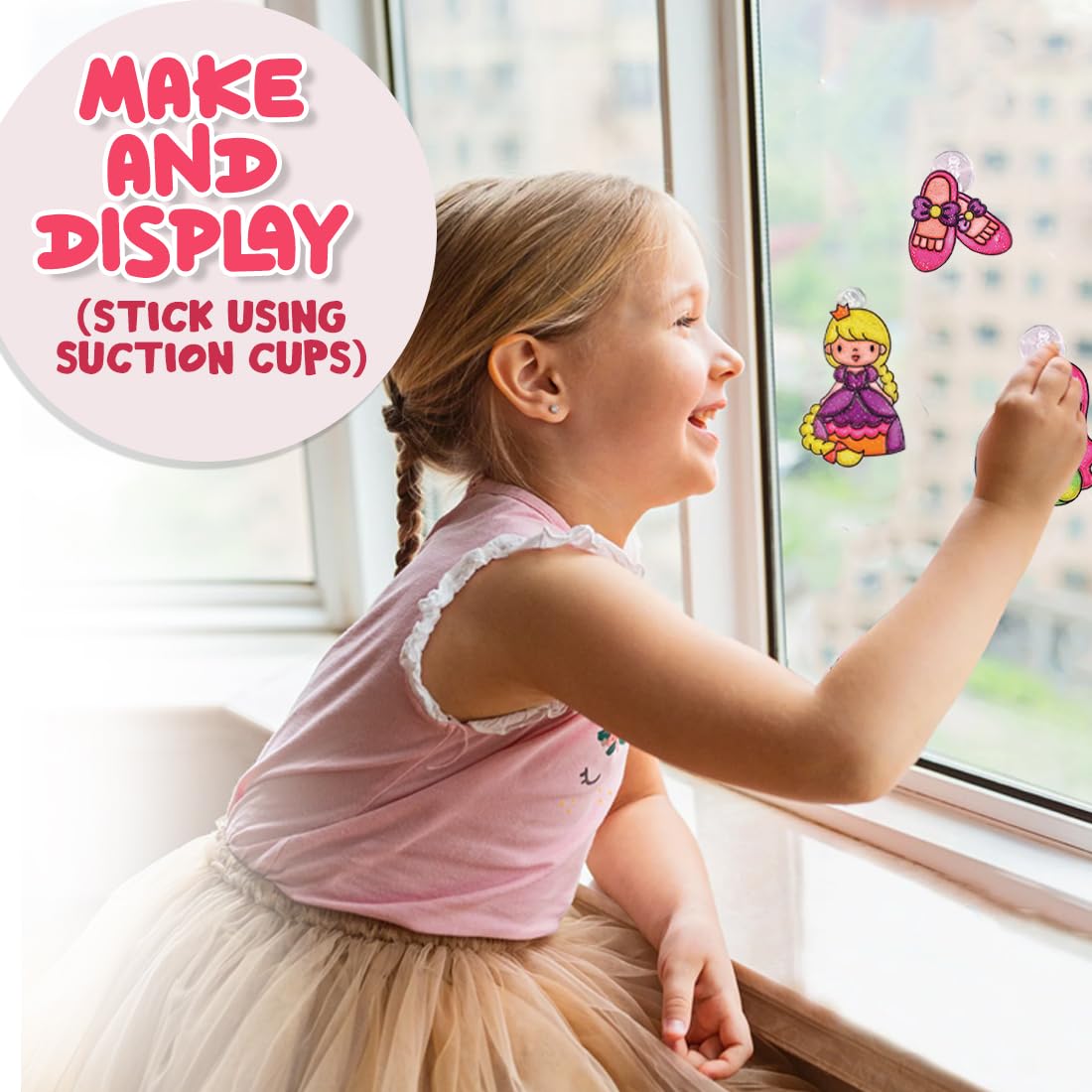 DIY 3D Window Art Glass Painting Set (Princess)
