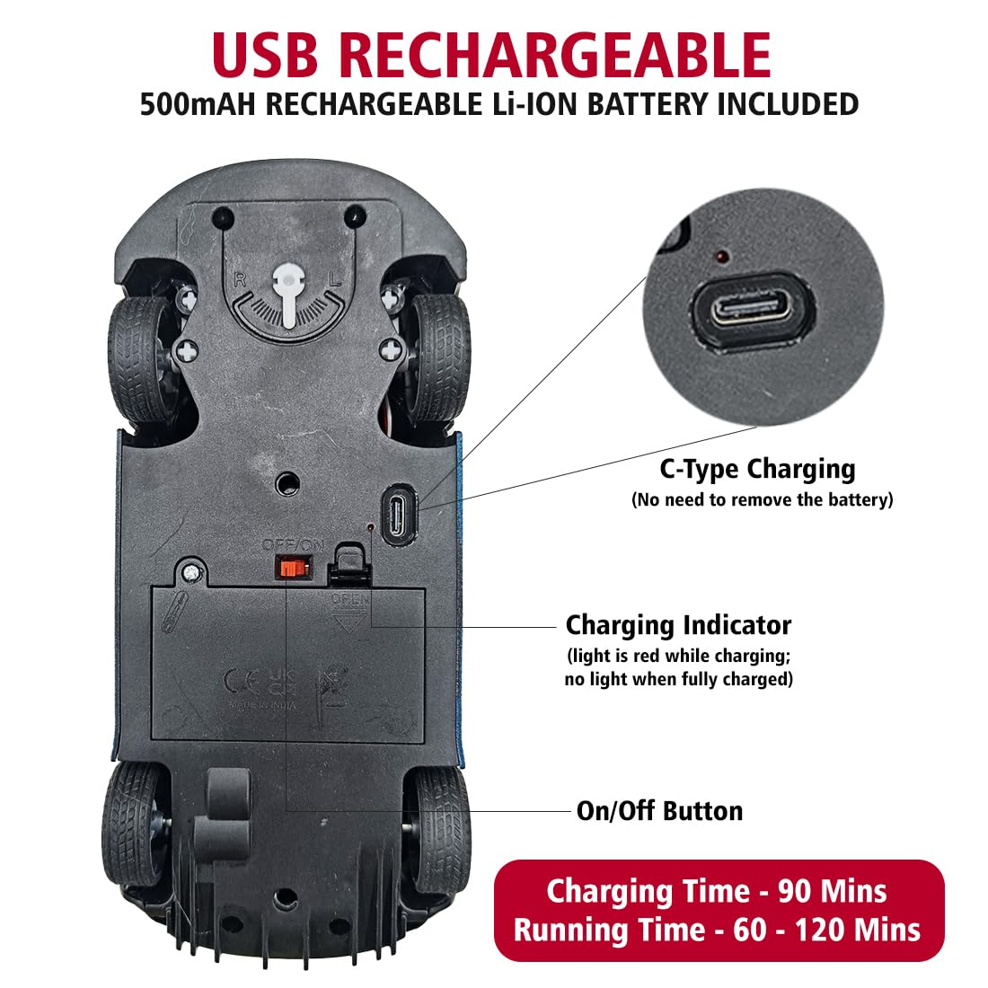 Rechargeable Remote Control Car - Audi