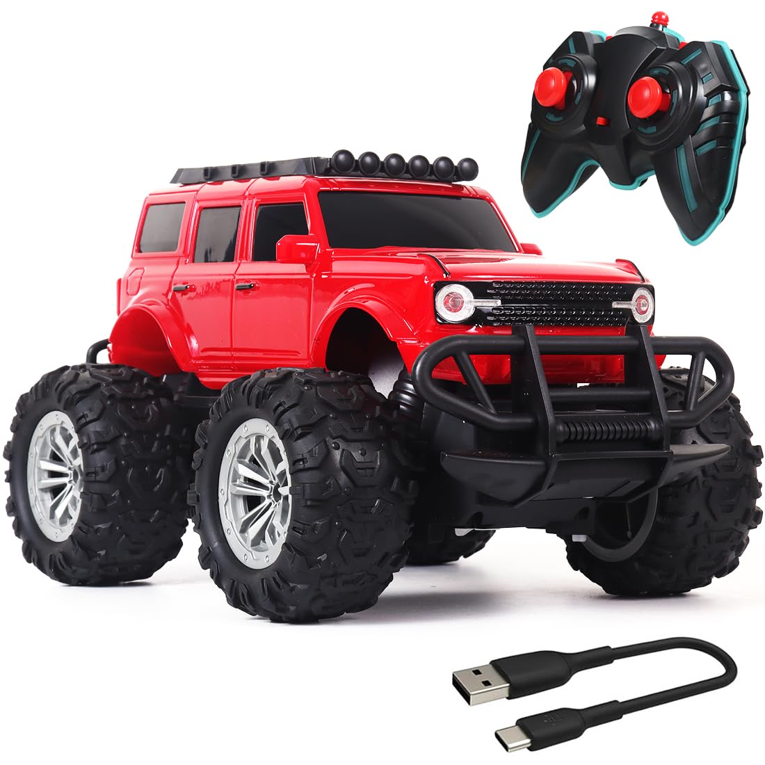 Rechargeable Remote Control Car Monster Truck (Adventure Ford)
