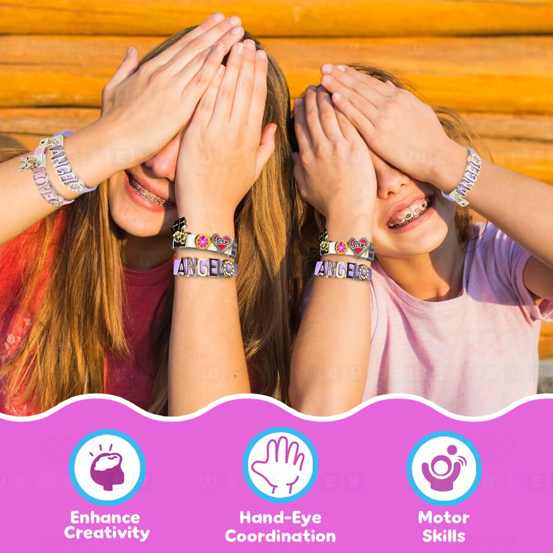DIY Unique Friendship Band Making Kit with Charms & Bands