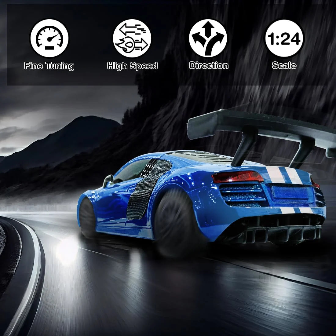 Rechargeable 1:24 Scale Remote Control Car (Audi)