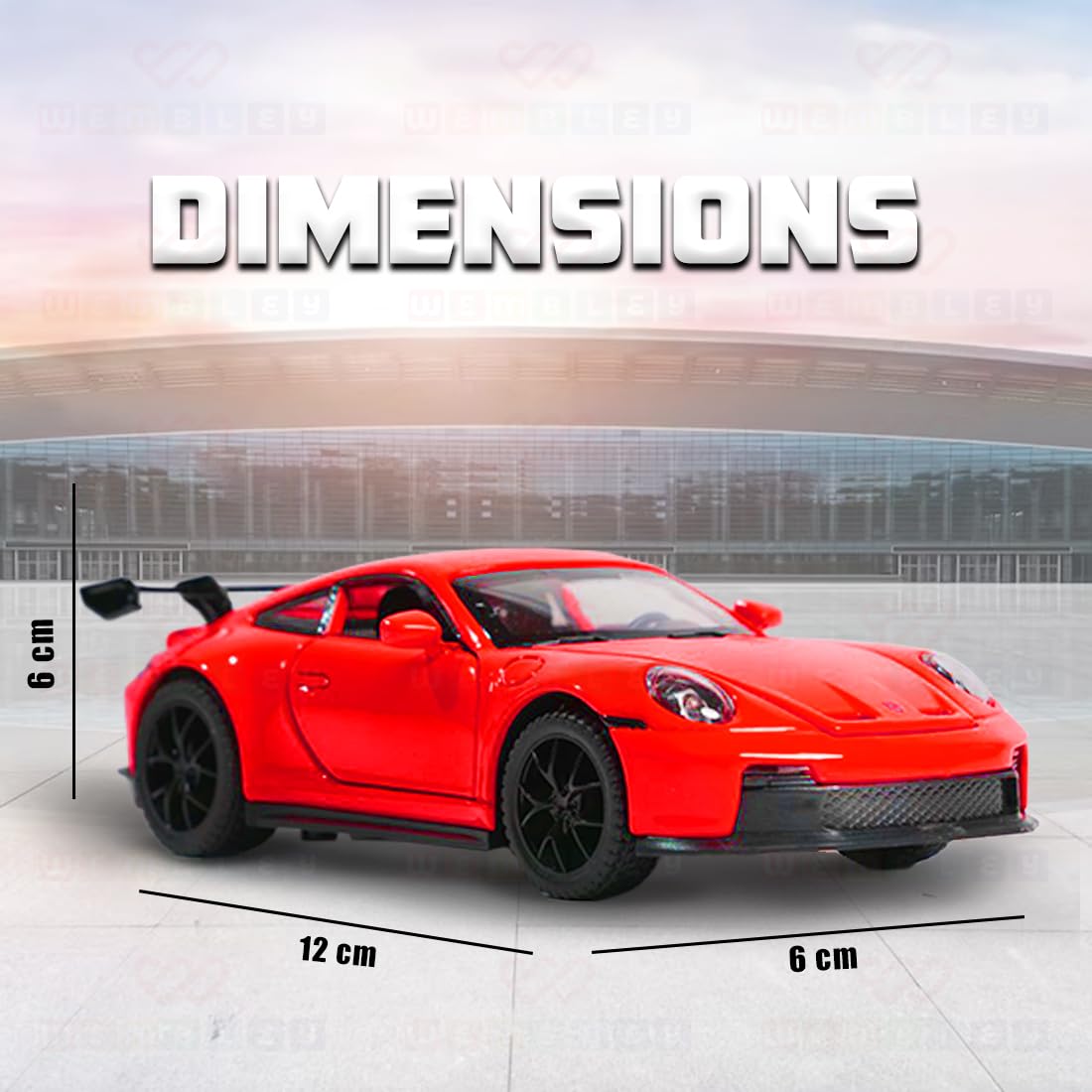 Metal Pull Back Toy Die-cast Model Car (Porsche)
