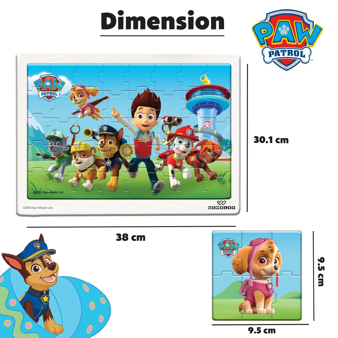 Paw Patrol 4 in 1 Magnetic Puzzle